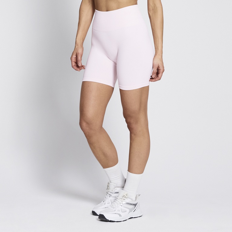 Biker shorts "Short Tights Rib" Light Pink